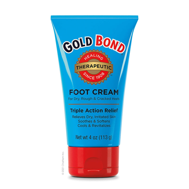 [Australia] - Gold Bond Therapeutic Foot Cream 4 oz. (Pack of 3), Triple Action Relief for Dry Skin 