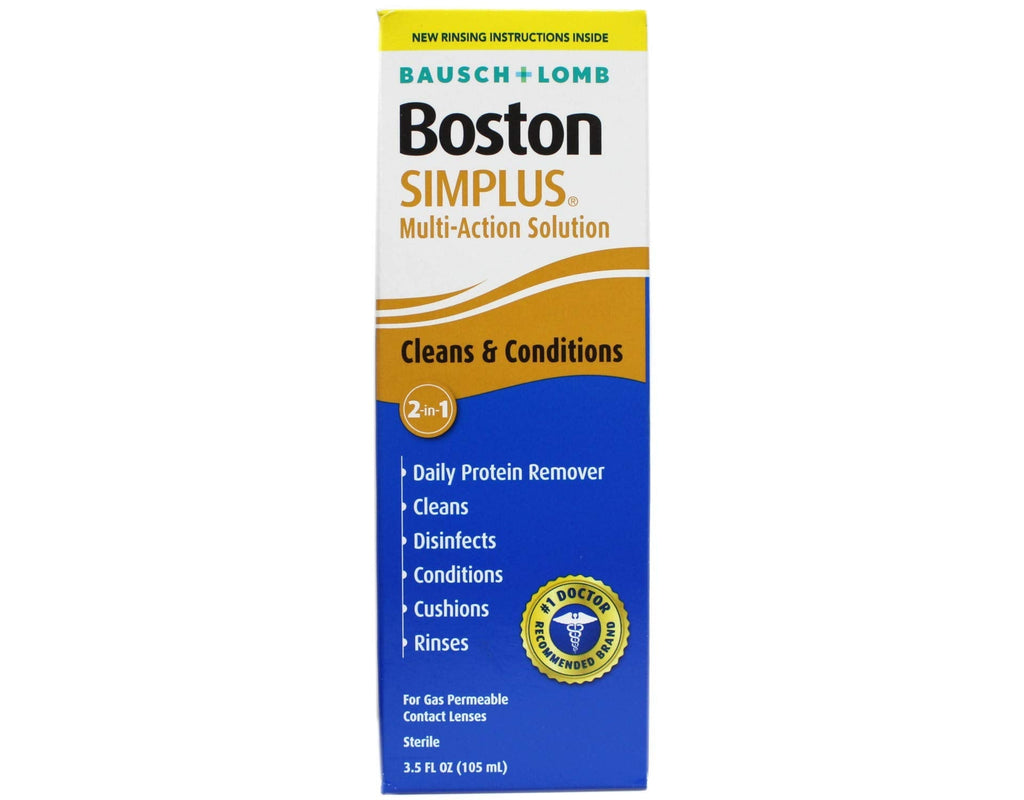 [Australia] - Bausch & Lomb Boston Simplus Multi Action Solution with Daily Protein Remover 3.5 oz (Pack of 2) 