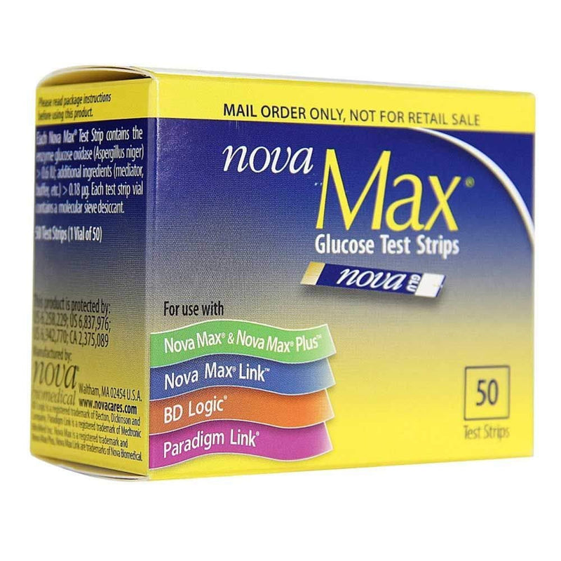 [Australia] - NovaMax Glucose Test Strips, Box of 50 Strips 