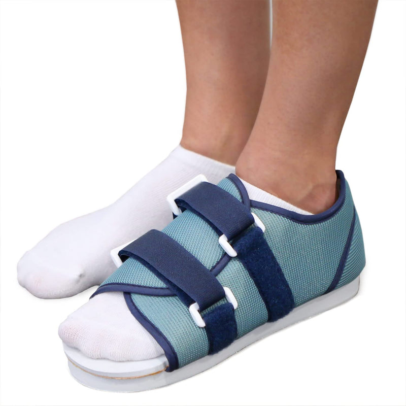 [Australia] - DMI Post Op Shoe, Surgical Walking Shoe or Walking Boot for Plantar Fasciitis, Foot Pain, Broken Foot or Toes, Lightweight with Adjustable Straps, Universal Left or Right Foot Fit, 1 Each, Shoe Size 6-8 