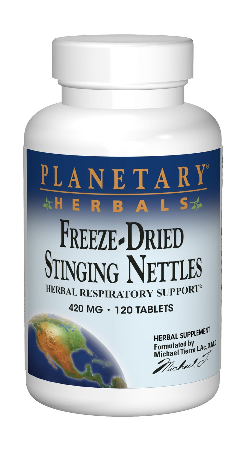 [Australia] - Planetary Herbals Freeze-Dried Stinging Nettles 420mg - 120 Tablets 120 Count (Pack of 1) 