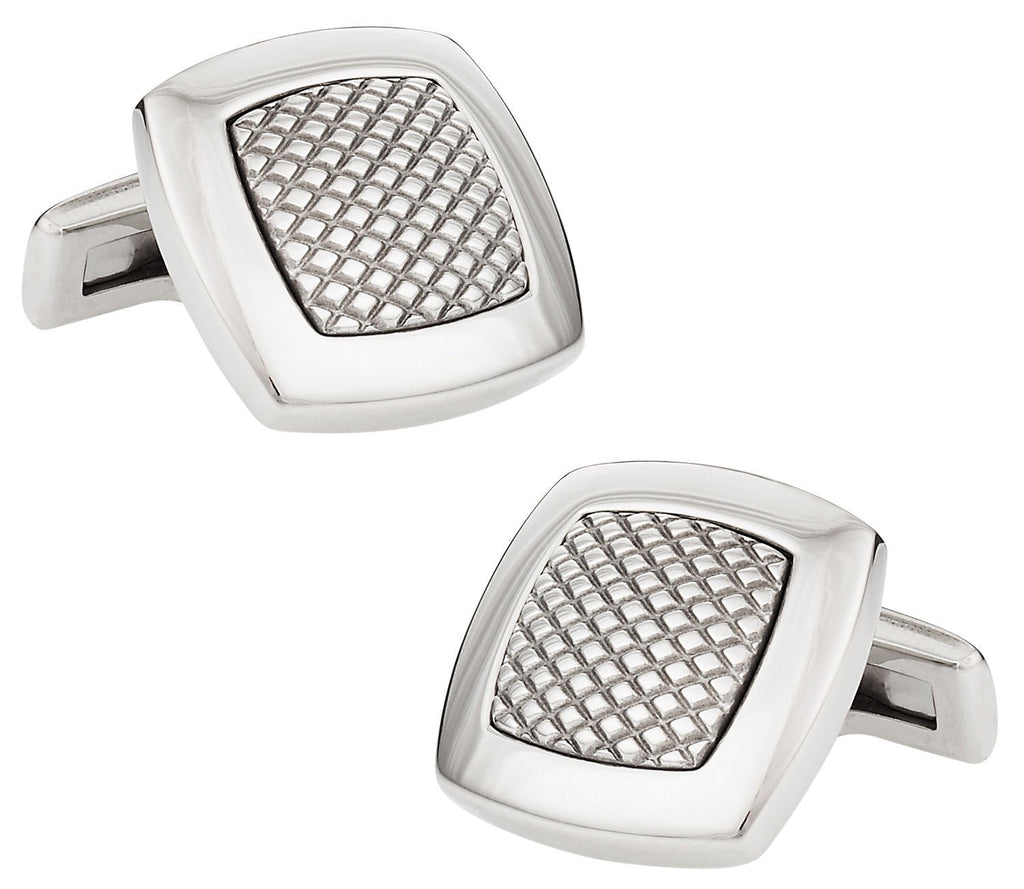 [Australia] - Cuff-Daddy Heavy Robust Stainless Steel Cufflinks with Pineapple Design with Presentation Box 