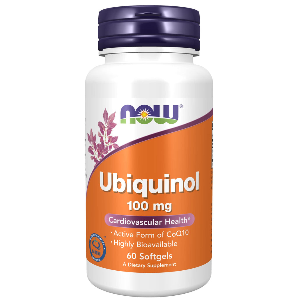 [Australia] - NOW Supplements, Ubiquinol 100 mg, High Bioavailability (the Active Form of CoQ10), 60 Softgels 60 Count (Pack of 1) 