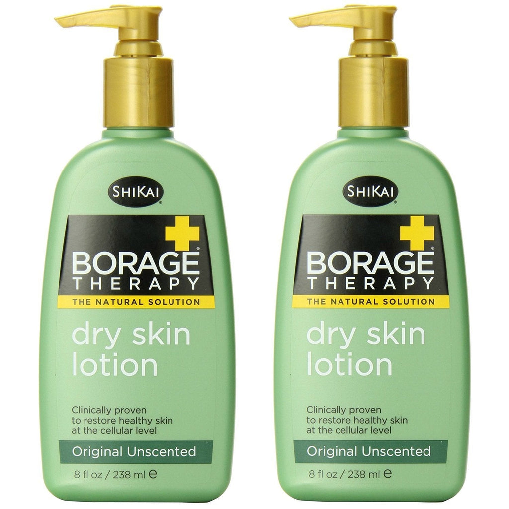 [Australia] - ShiKai Lotion, Dry Skin Therapy, Borage, 8-Ounces (Pack of 2) Fragrance Free 8 Fl Oz (Pack of 2) 