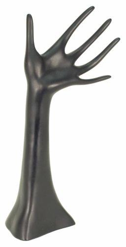 [Australia] - KC Store Fixtures 49131 Jewelry Hand Display for Necklaces, Bracelets and Rings, Black, 14" High 