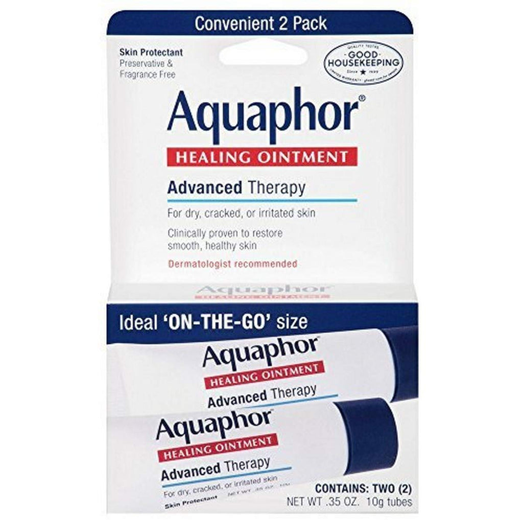 [Australia] - Aquaphor Healing Skin Ointment, Advanced Therapy, (Each 2 Count of 0.35 oz Tubes) 0.7, Pack of 3 0.35 Ounce (Pack of 6) 