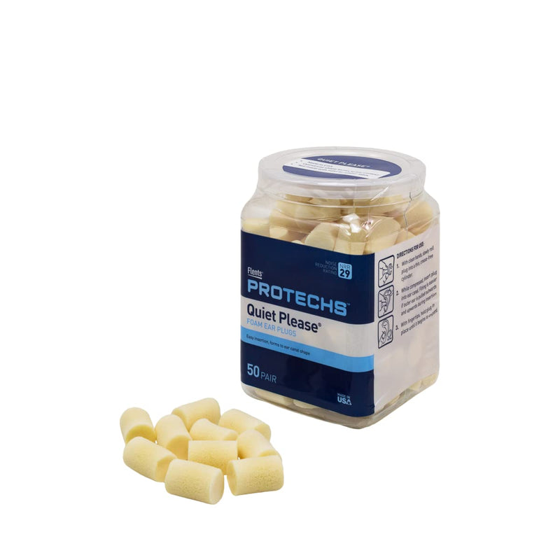 [Australia] - Flents Ear Plugs, 50 Pair, Ear Plugs for Sleeping, Snoring, Loud Noise, Traveling, Concerts, Construction, & Studying, NRR 29 50 Pair Plugs 