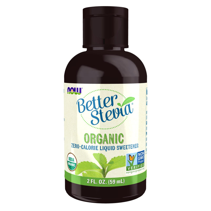 [Australia] - NOW Foods, Certified Organic BetterStevia Liquid, Zero-Calorie Liquid Sweetener, Low Glycemic Impact, Certified Non-GMO, 2-Ounce 2 Fl Oz (Pack of 1) 
