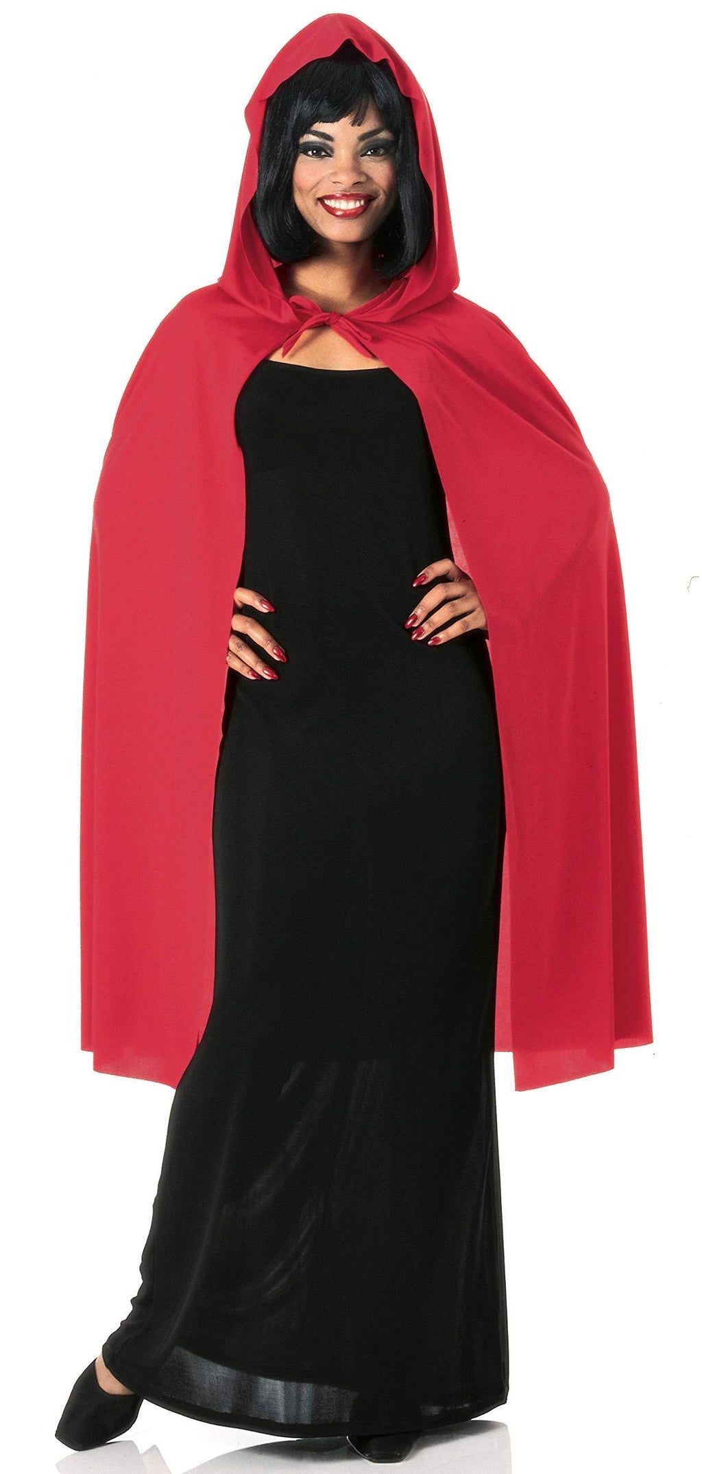 [Australia] - Rubie's Costume Hooded Cape 3/4 Length Role Play Costume 45-Inch Red 