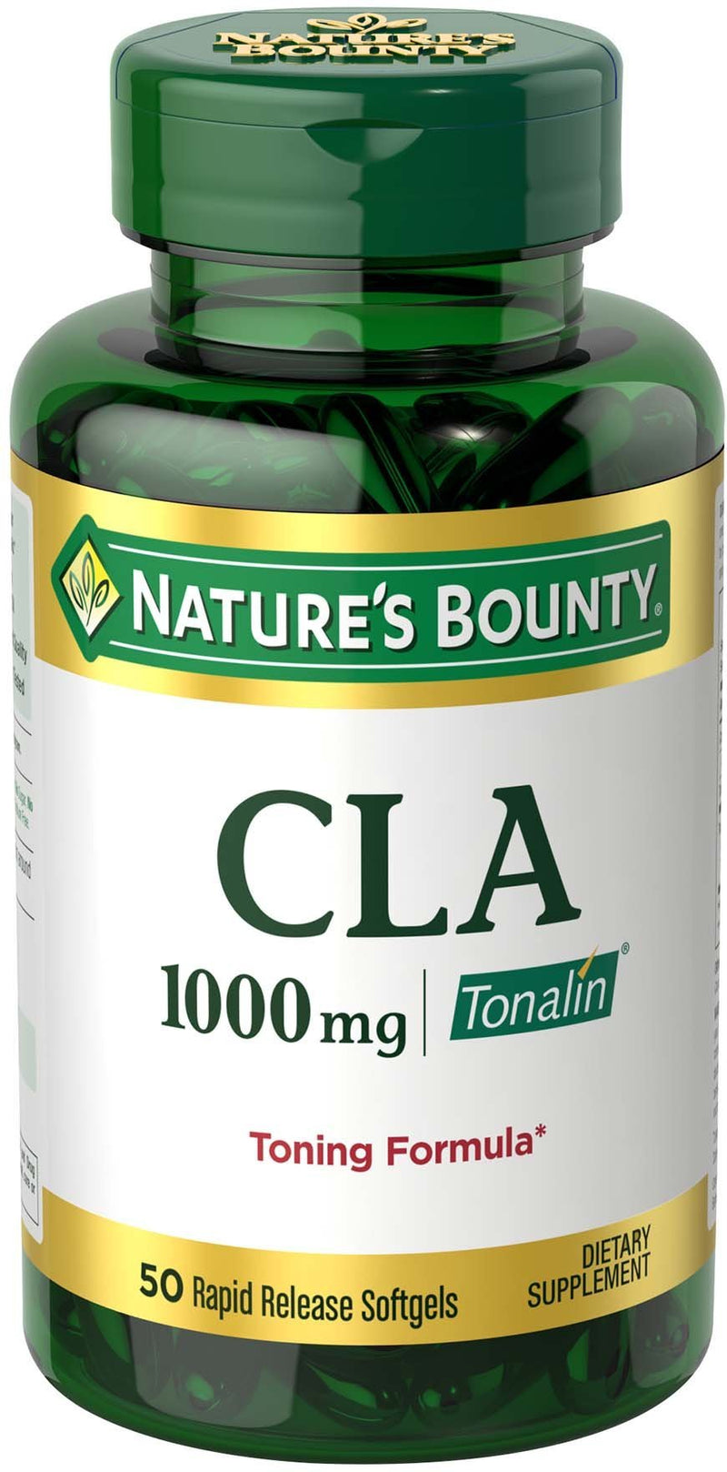 [Australia] - Nature's Bounty Tonalin Pills and Dietary Supplement, Diet and Body Support, 1000 mg, 50 Softgels 