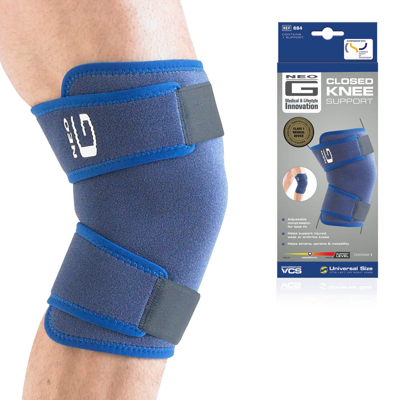 [Australia] - Neo G Knee Support Closed - Knee Braces for Arthritis, Joint Pain Relief, Chronic Aches, Knee Injuries, Runners Knee – for Daily Wear, Recovery - Adjustable Compression 
