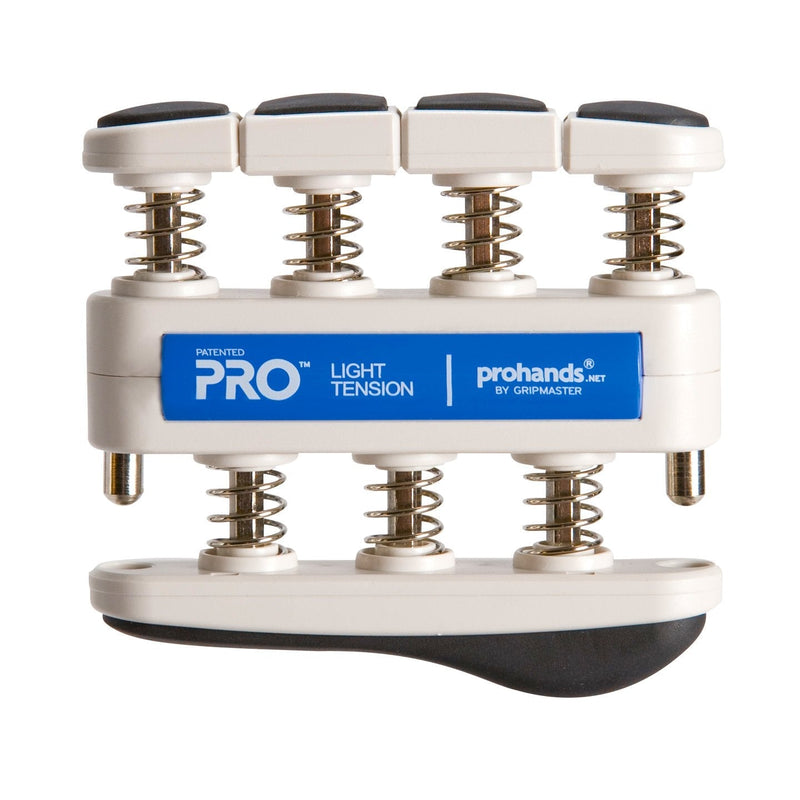 [Australia] - PROHANDS PRO Hand Exerciser, Finger Exerciser (Hand Grip Strengthener), Spring-Loaded, Finger-Piston System, Isolate and Exercise Each Finger 5 lb (Light Tension) Blue - Pro 