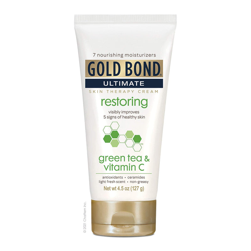 [Australia] - Gold Bond Ultimate Restoring Cream with Green Tea & Vitamin C, 4.5 oz (Pack of 4) 4.5 Ounce (Pack of 4) 