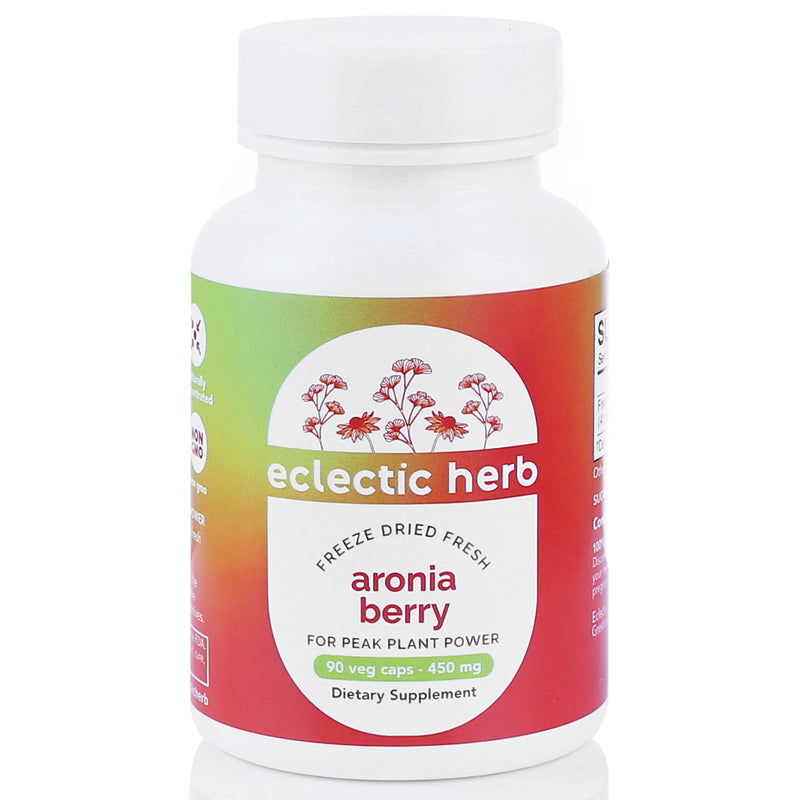 [Australia] - Eclectic Institute Raw Freeze-Dried Organic Aronia Berry Capsules | Supports Heart, Immune System, Digestive, and Urinary Tract Health | 90 CT 