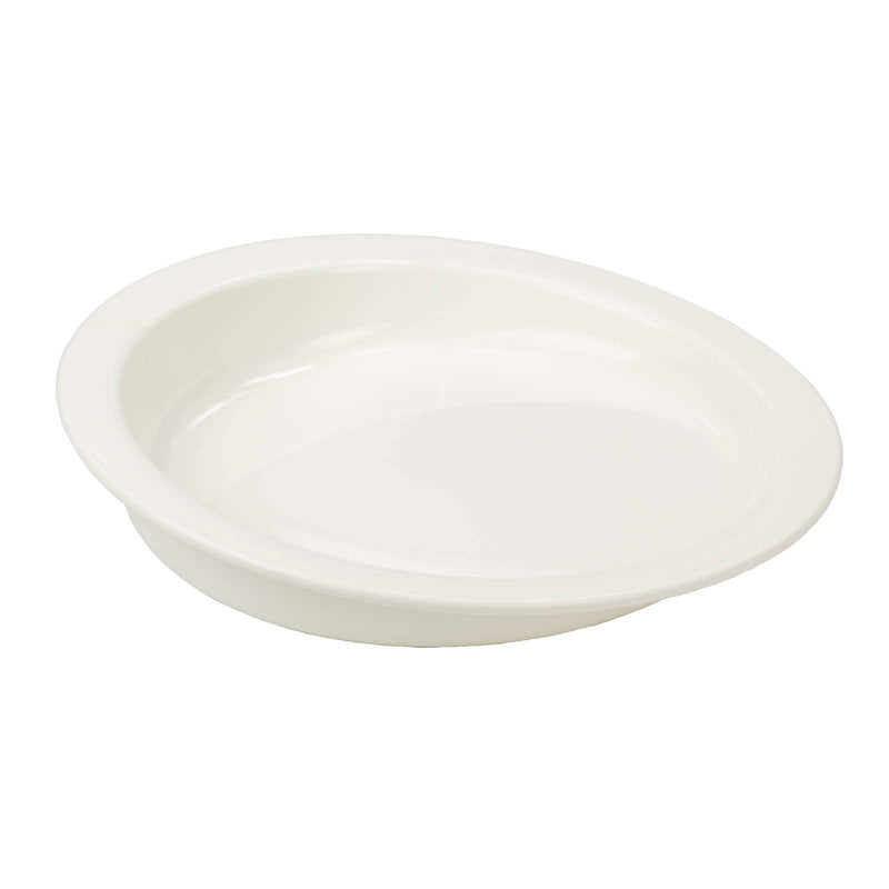 [Australia] - Sammons Preston - 33887 Hi-Lo Scoop Plate, 9" Scooped Dish with Wall, Non-Slip ADL Eating Aid for Children, Elderly, Disabled, Non Skid Cutlery Assistance Device for Motor Control, Scooper Bowl 