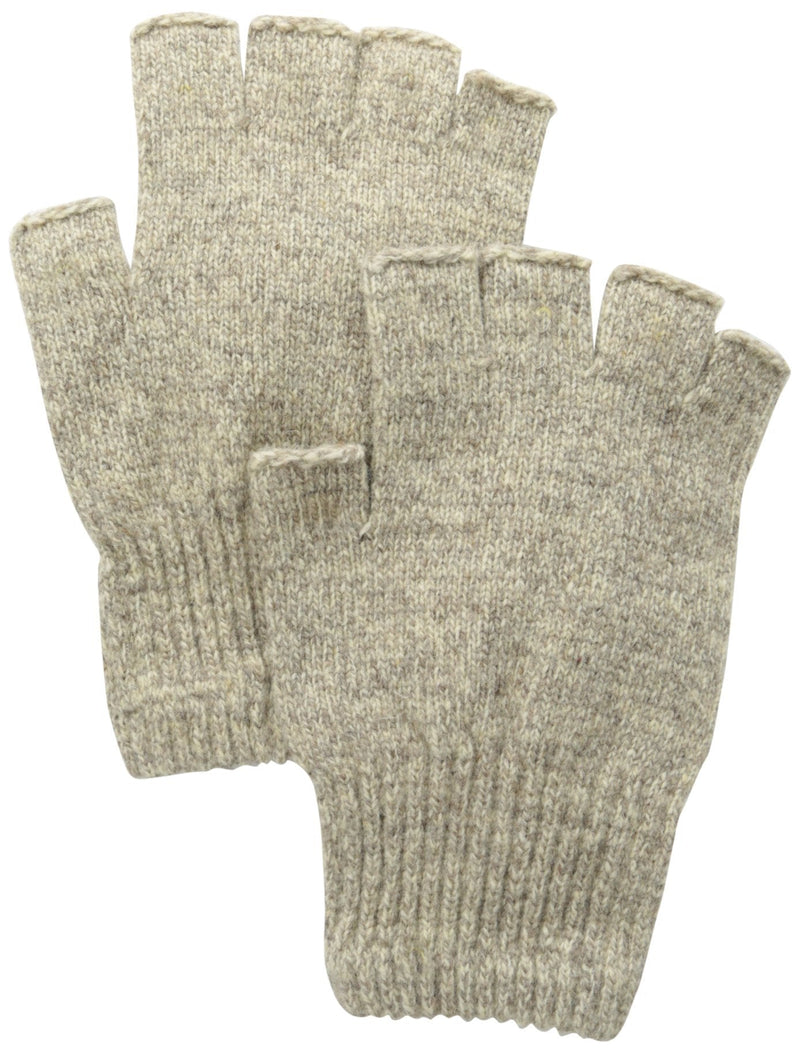 [Australia] - Fox River Men's Mid-Weight Fingerless Glove, Brown Tweed Small 