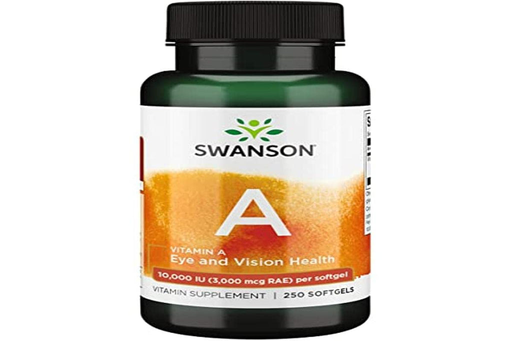 [Australia] - Swanson Cod Liver - Natural Nourishment for Bone, Skin Health, Vision Support & Immune System Function - High Absorption Vitamin A (3000 mcg RAE) - (250 Softgels, 10,000 IU Each) 250 Count (Pack of 1) 