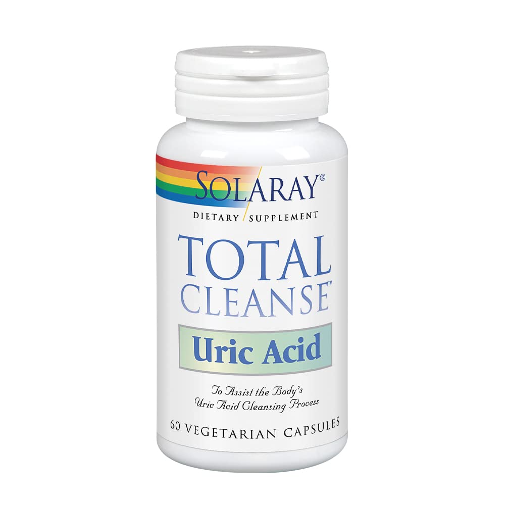 [Australia] - Solaray Total Cleanse Uric Acid | Tart Cherry, Bromelain, Quercetin and More | Joint Comfort Support | Vegan | 60 Caps 