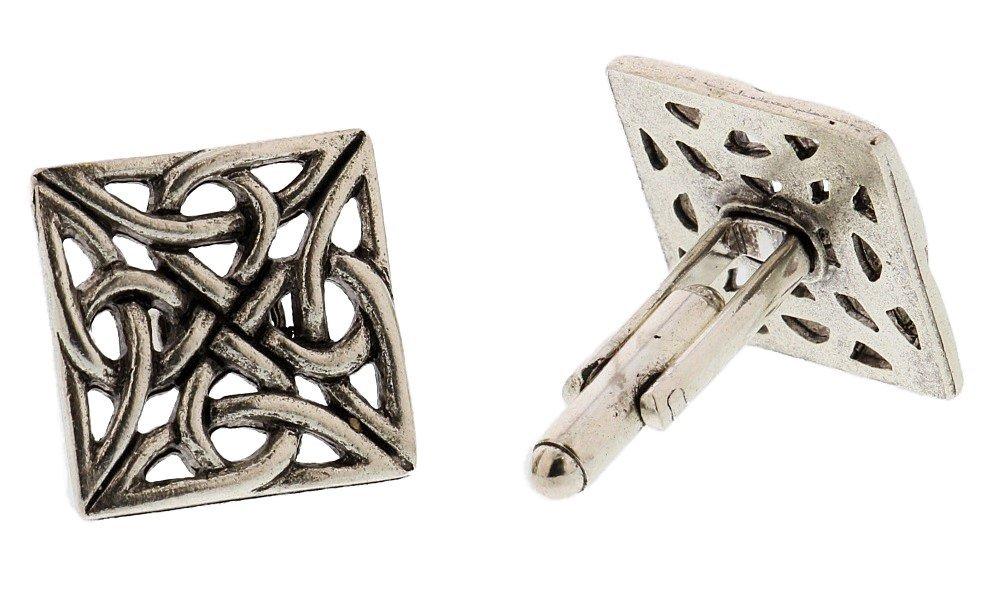 [Australia] - Silver Celtic Knot Cufflinks By Classic Cufflinks 