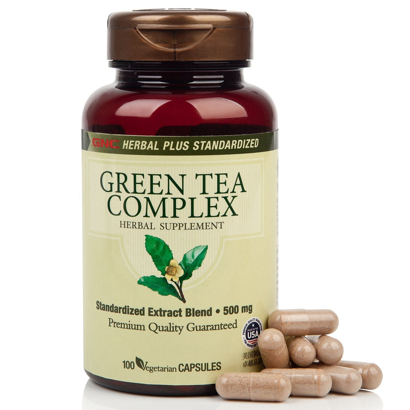 [Australia] - GNC Herbal Plus Green Tea Complex 500mg (California Only), 100 Capsules, Supports Metabolism 