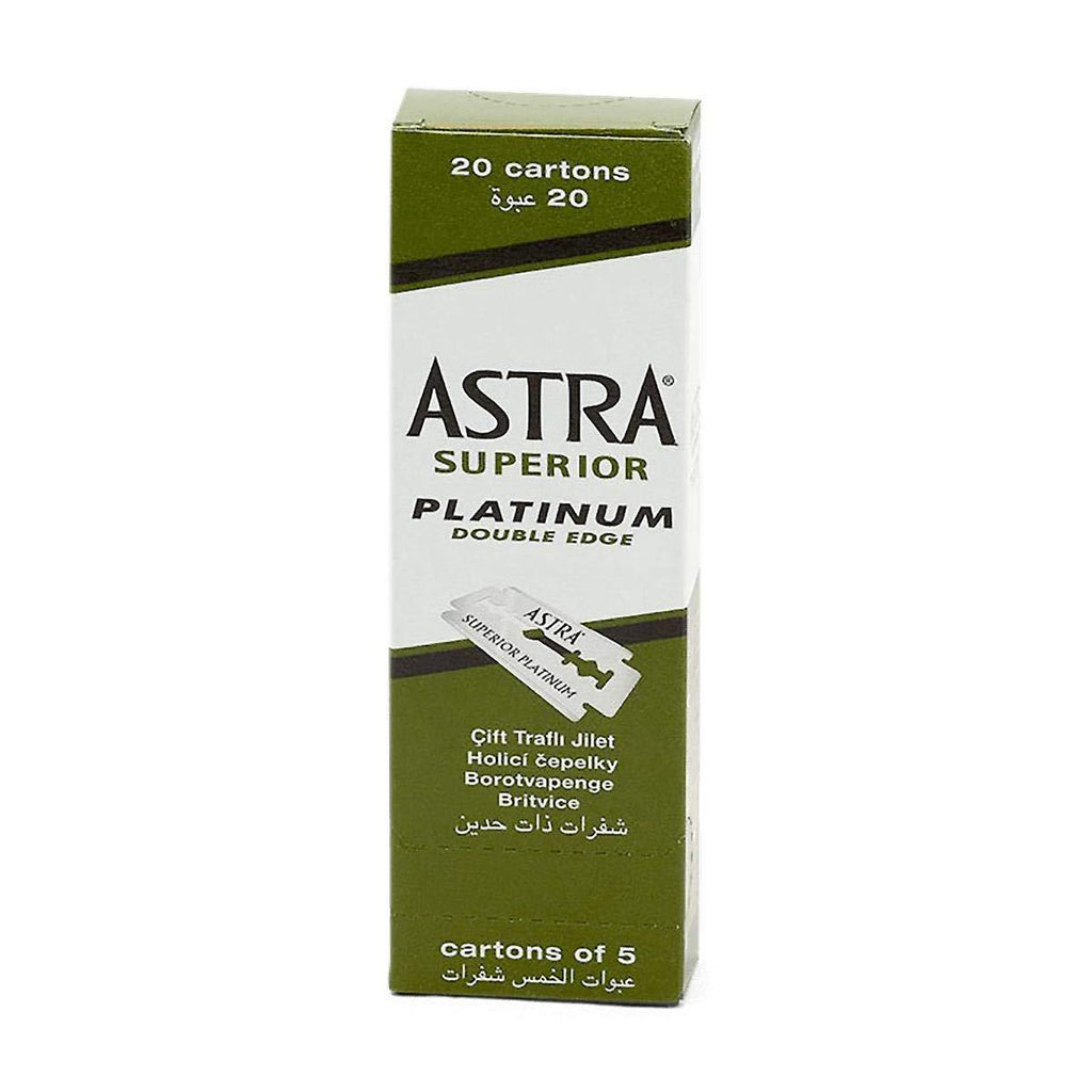 [Australia] - Astra Platinum Double Edge Safety Razor Blades ,100 Count (Pack of 1) 