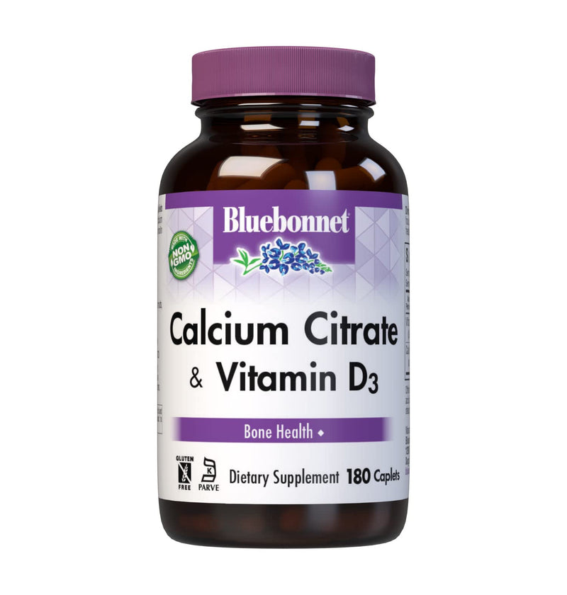 [Australia] - BlueBonnet Calcium Citrate Plus Vitamin D3 Caplets, 180 Count 1 