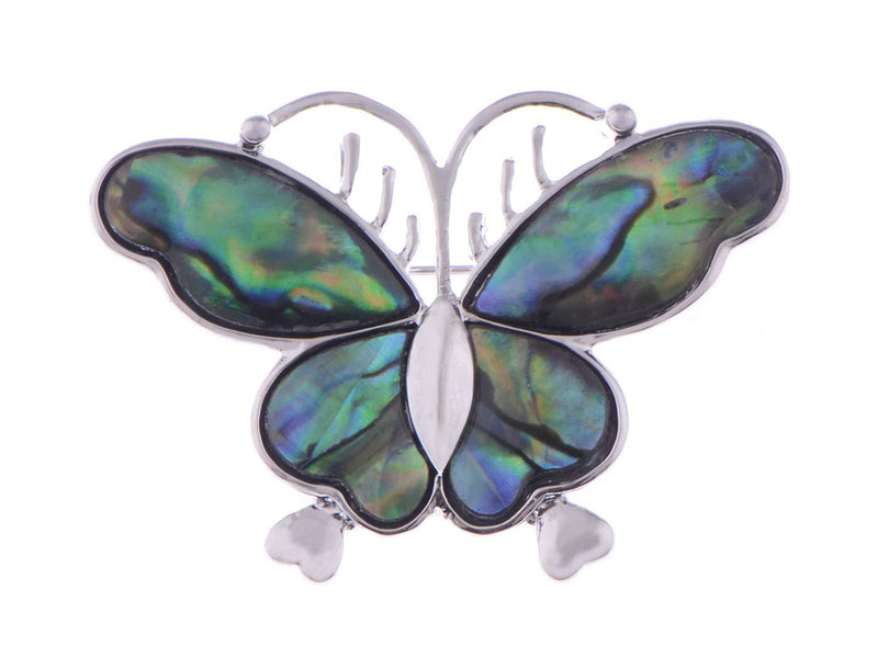 [Australia] - Alilang Multicolored Rhinestone Enamel Paint Butterfly Insect Wings Brooch Pin Silver 