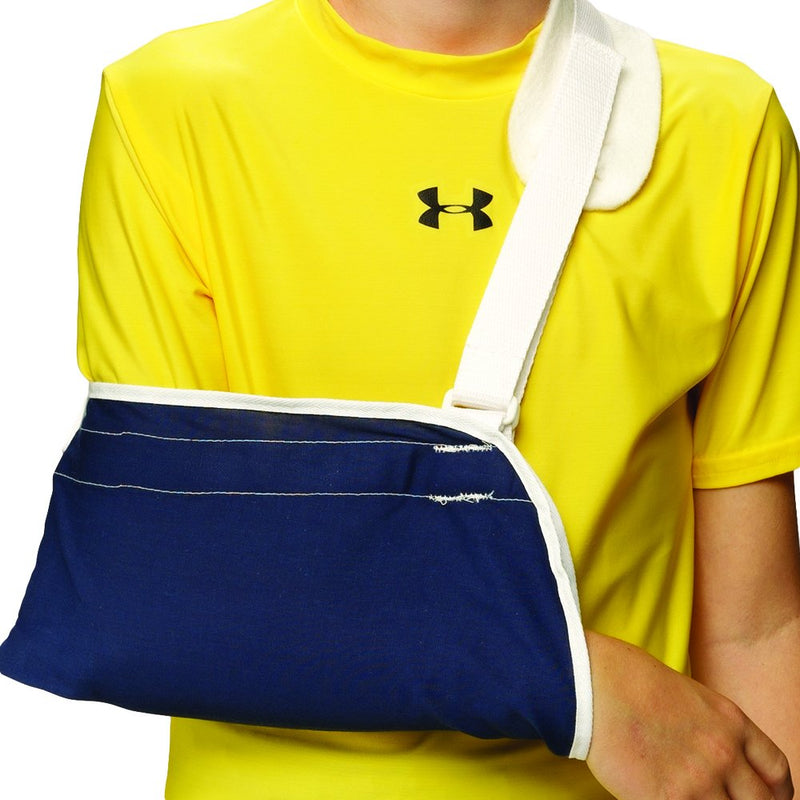 [Australia] - OTC KidsLine Arm Sling, Shoulder Cradle Style Support, Navy, Youth Youth (1 Pair) 