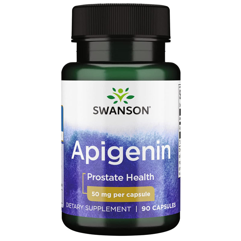 [Australia] - Swanson Apigenin Prostate Health Supplements Nerve Health Glucose Metabolism 50 mg 90 Capsules 1 