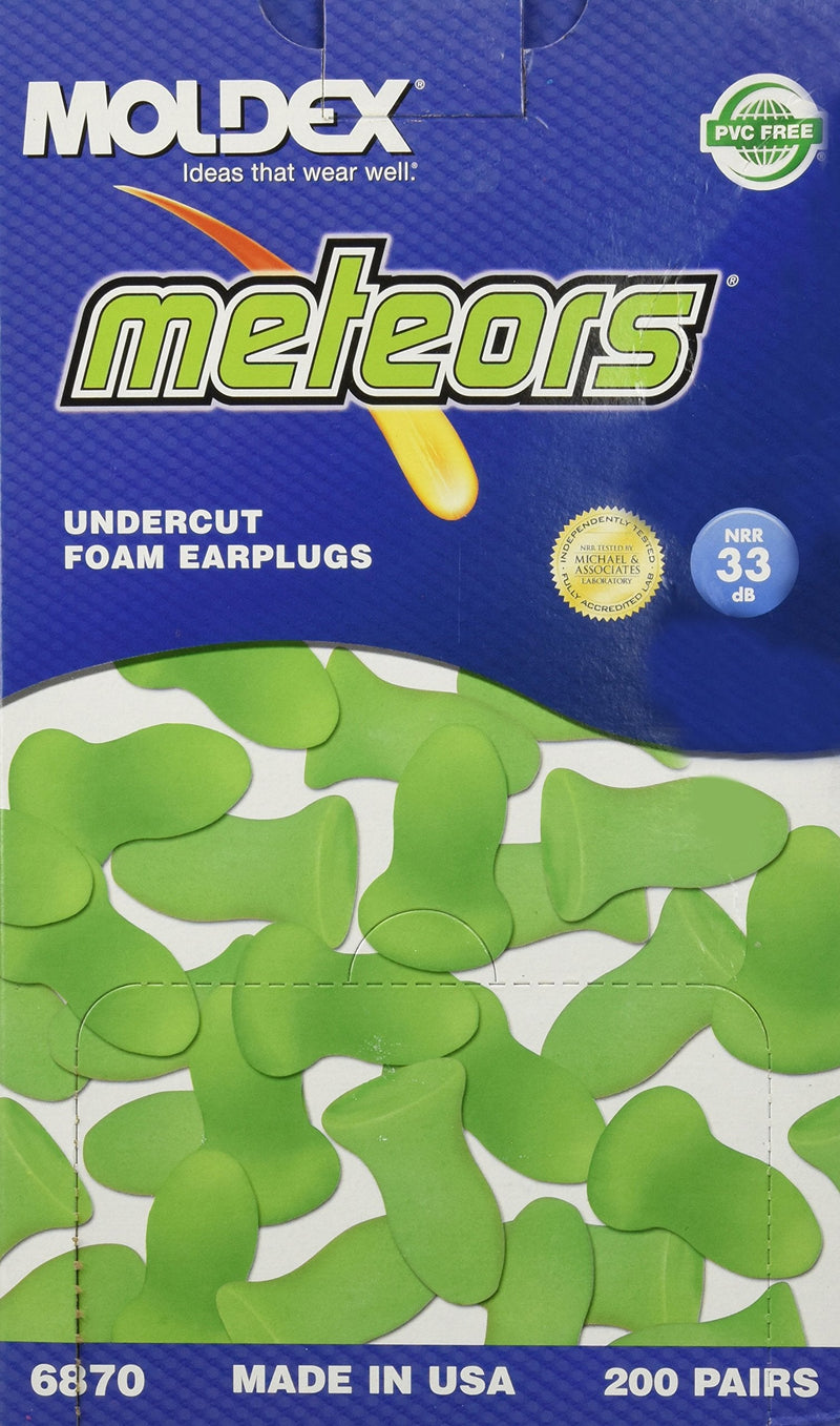 [Australia] - Moldex 6870 Disposable Uncorded Large Foam NRR 33dB Ear Plugs, 200-Pairs/Box 