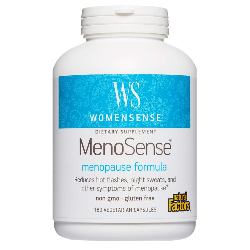 [Australia] - WomenSense MenoSense by Natural Factors, Natural Supplement to Help Improve Menopause Symptoms, Vegan, Non-GMO, 180 capsules (90 servings) 180 Count (Pack of 1) Standard Packaging 