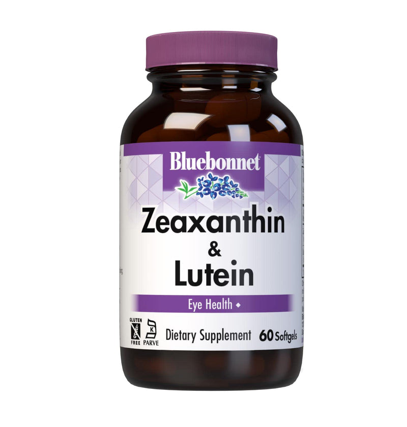 [Australia] - Bluebonnet Nutrition Zeaxanthin Plus Lutein Softgel, Lutein & Zeaxanthin, Eye Health & Blue Light Exposure, Lutein from Marigold, Zeaxanthin from Paprika, Gluten Free, Soy Free, Milk Free, 60 Softgels 