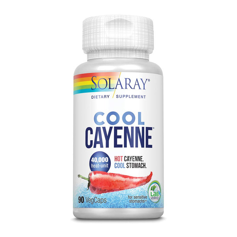 [Australia] - Solaray Cool Cool Cayenne 40,000 HU | Healthy Digestion, Circulation, Metabolism & Cardiovascular Support | 90 VegCaps 