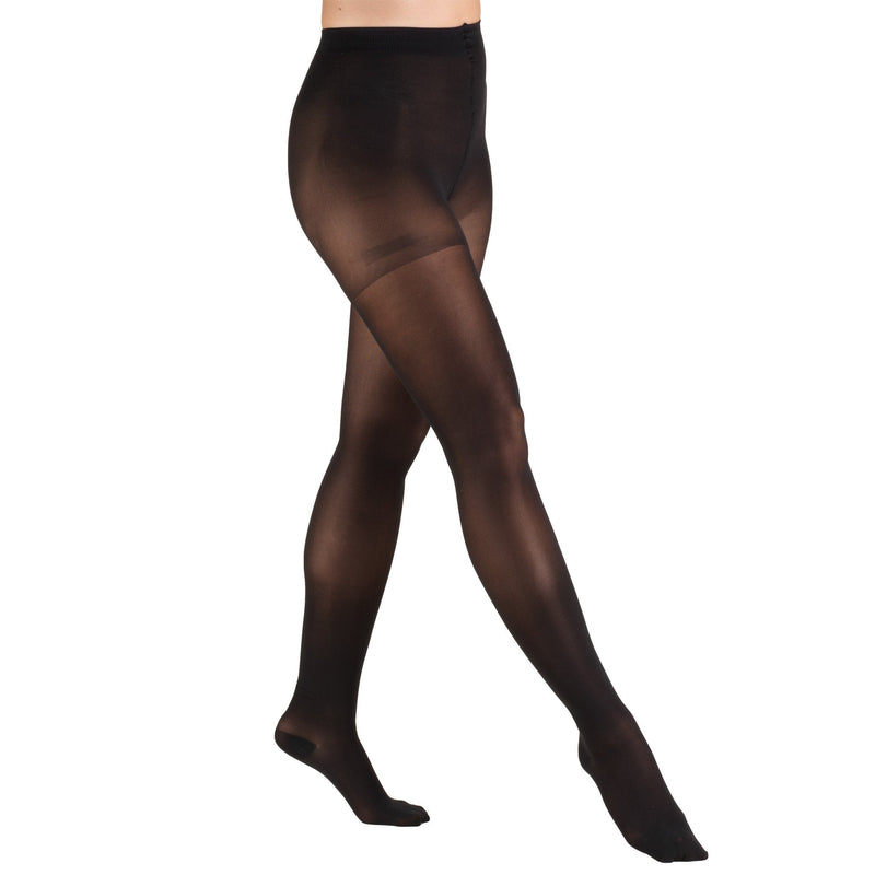 [Australia] - Truform Sheer Compression Pantyhose, 30-40 mmHg, Women's Shaping Tights, 20 Denier, Black, Medium 