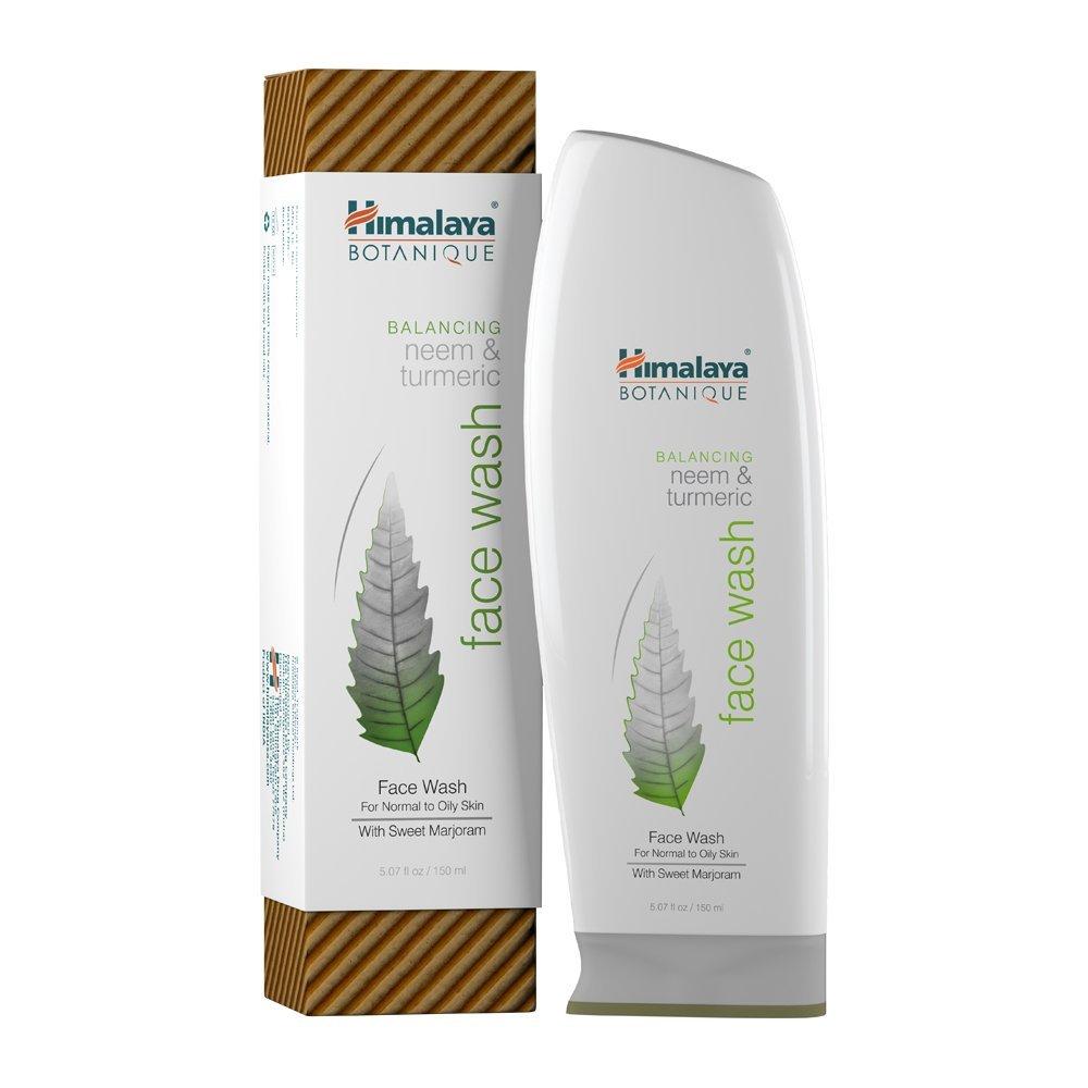 [Australia] - Himalaya Botanique Balancing Neem & Turmeric Face Wash, Deep Cleaning Pore Cleanser for Oily and Acne Prone Skin, 5.07 oz 5.07 Fl Oz (Pack of 1) 