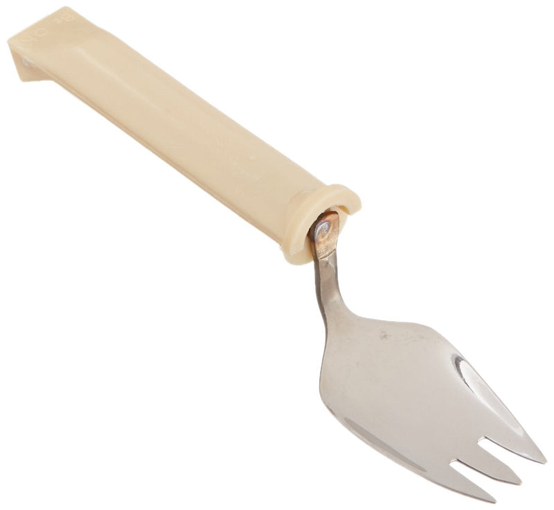 [Australia] - Sammons Preston - 40057 Plastic Handle Swivel Spork, Adaptive Utensils for Elderly, Arthritis, Shaking Hands, 6" Long 