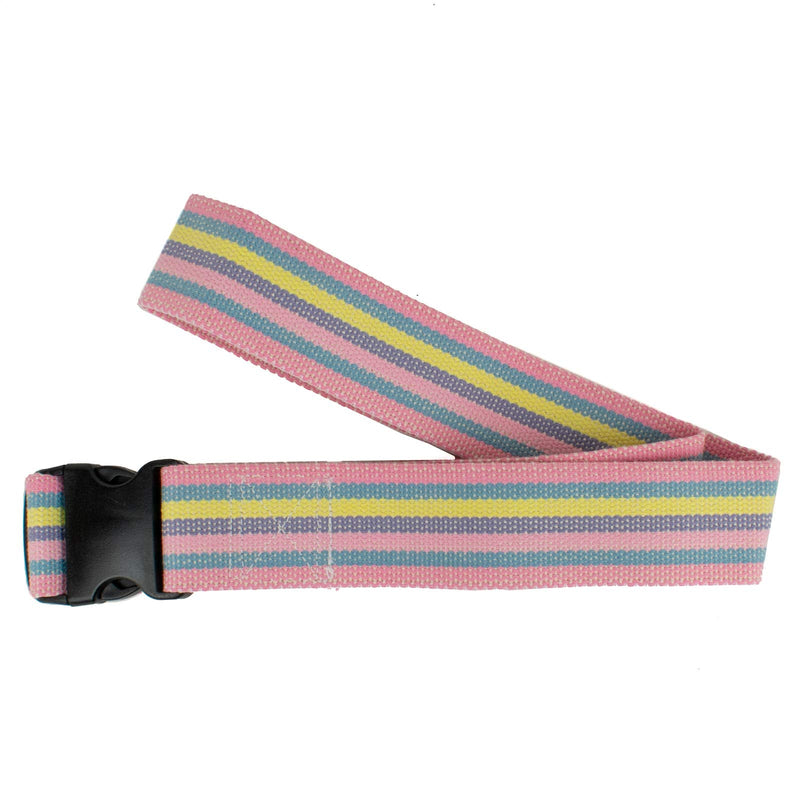[Australia] - Sammons Preston Gait Belt with Plastic Buckle, 2" Wide, 56"L, Heavy Duty Gait Transfer Belt, Patient Transfer, Essential Walking & Transport Assistant for Elderly, Disabled, & Medical Patients, Pastel 56" - Plastic Buckle 