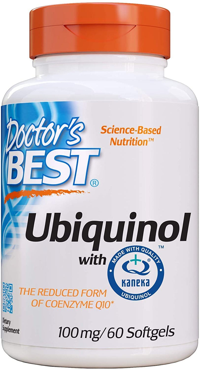 [Australia] - Doctor's Best Ubiquinol with Kaneka QH, Non-GMO, Gluten Free, Soy Free, Heart Health, 100 mg, 60 Softgels 