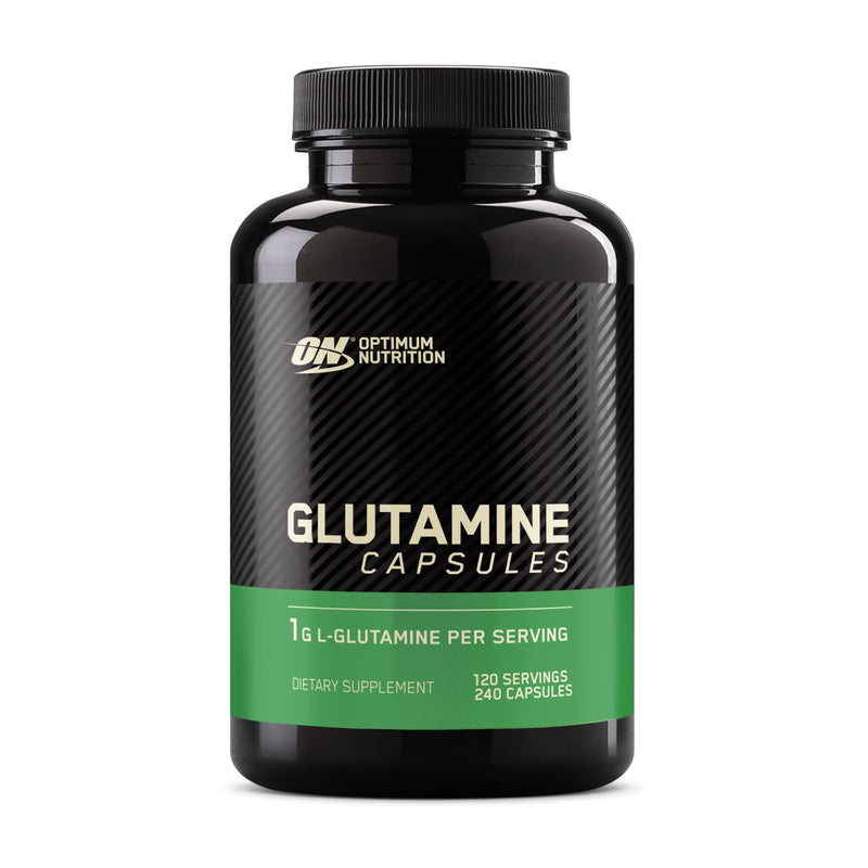 [Australia] - Optimum Nutrition L-Glutamine Muscle Recovery Capsules, 1000mg, 240 Count (Package May Vary) 