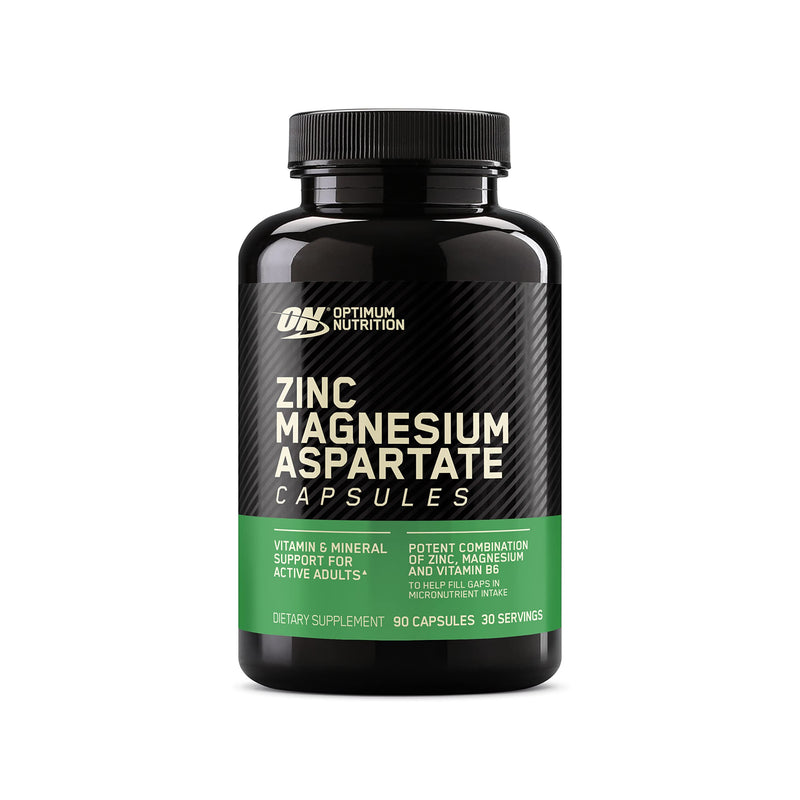 [Australia] - Optimum Nutrition Zinc Magnesium Aspartate, Zinc for Immune Support, Muscle Recovery and Endurance Supplement for Men and Women, Zinc and Magnesium Supplement, 90 Count (Packaging May Vary) 90 Count (Pack of 1) 