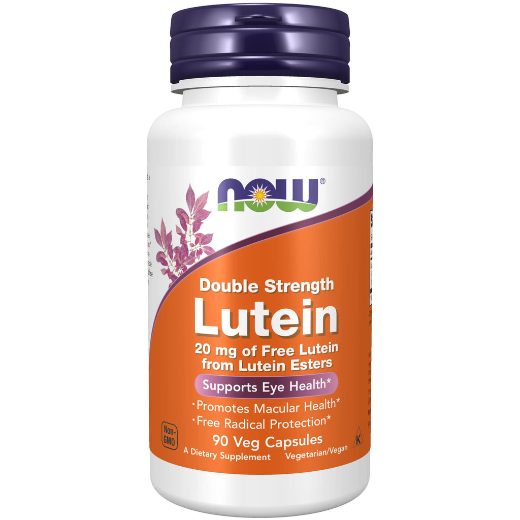 [Australia] - NOW Supplements, Lutein 20 mg with 20 mg of Free Lutein from Lutein Esters, 90 Veg Capsules 