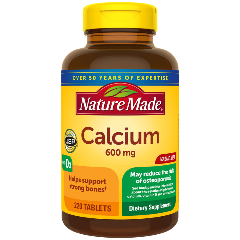 [Australia] - Nature Made Calcium 600 mg with Vitamin D3, 220 Tablets 