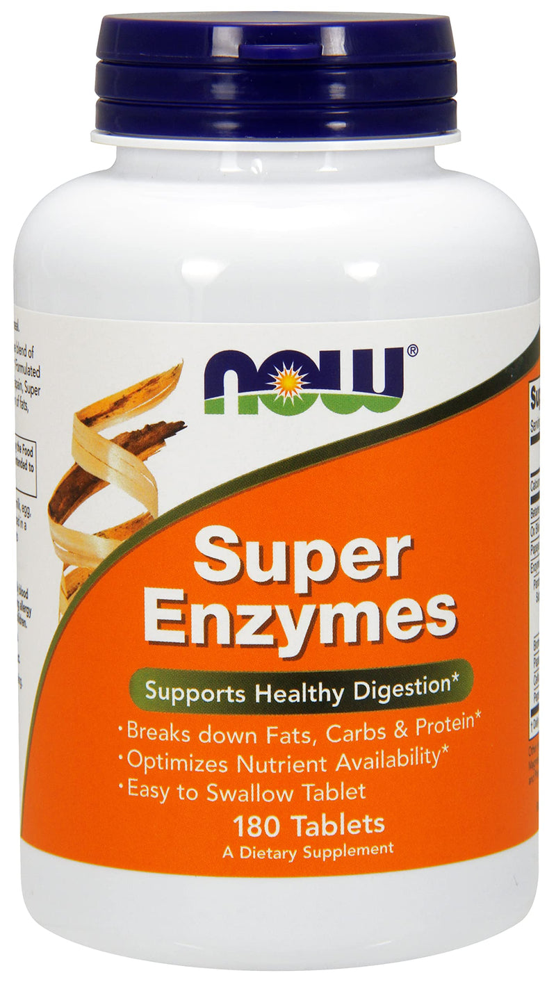 [Australia] - Super Enzymes by Now Foods 180 Tablets 