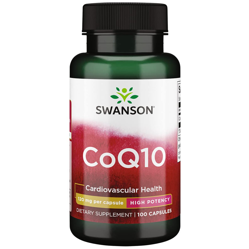 [Australia] - Swanson CoQ10 - Helps Promote Heart Health, Energy Support, & Aids Overall Cardiovascular System Health - Helps Maintain Coenzyme Q10 Supplement - (100 Capsules, 120mg Each) 