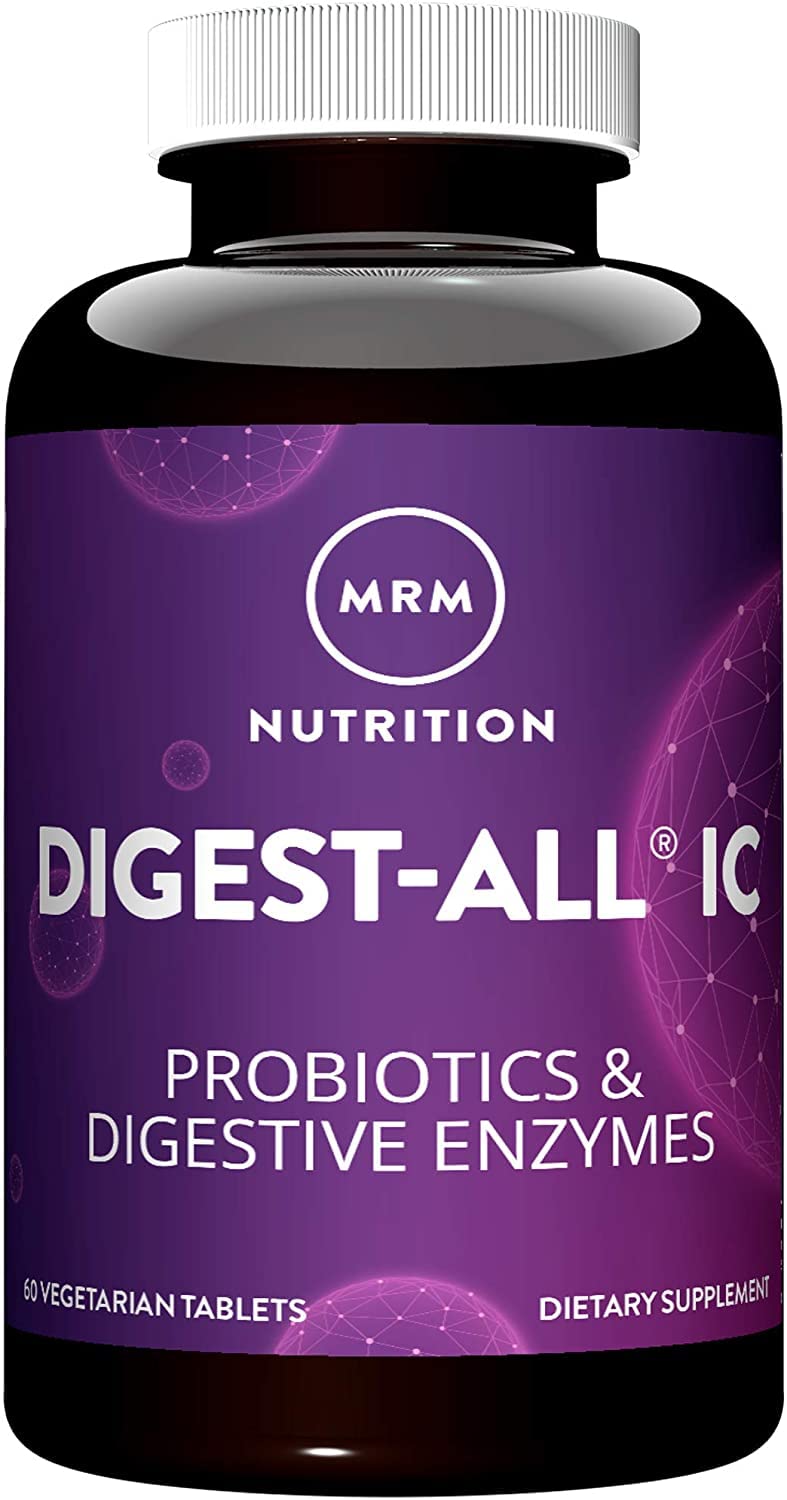 [Australia] - MRM Nutrition Digest-All ® IC Probiotics & Digestive Enzymes | Improved Digestion and Absorption | Healthy Digestion | May Help with Bloating and Gas | Gluten-Free | 15 Servings 