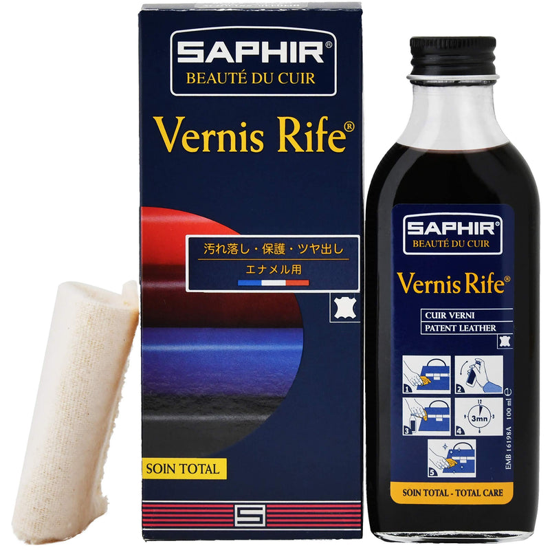 [Australia] - Saphir Varnish Rife Patent Leather Cleaner - for Shoes, Boots, Bags & Clothes Black 