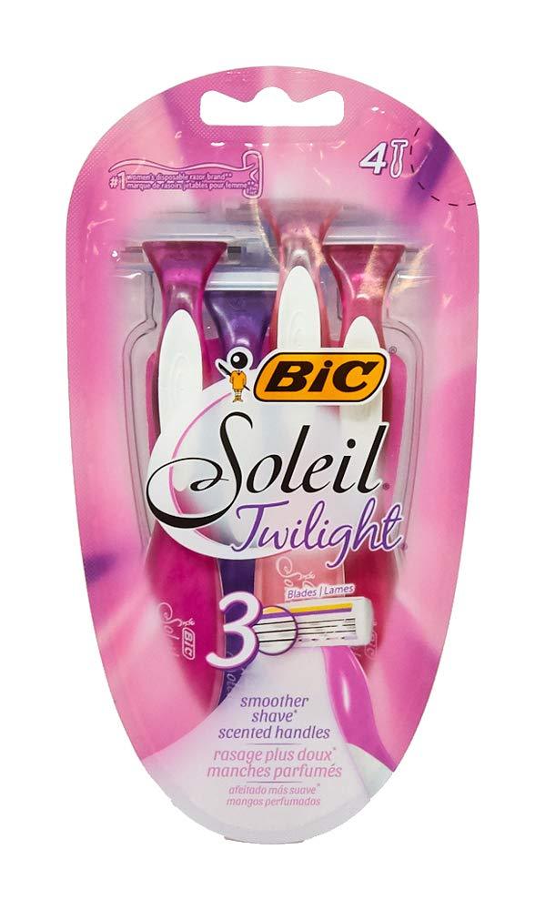 [Australia] - BIC Soleil Twilight Women's 3-Blade Disposable Razor, 4 Count 