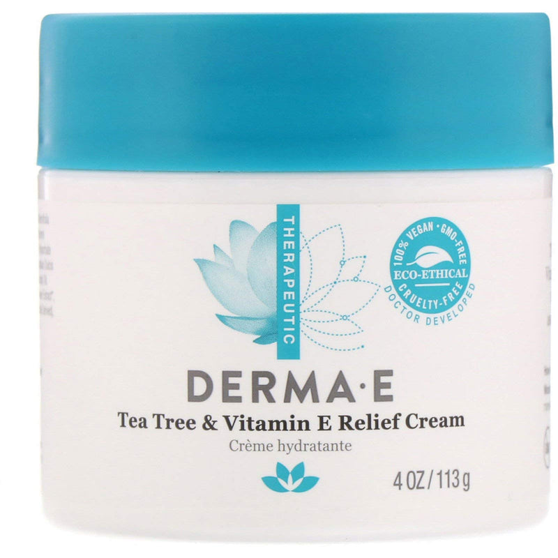 [Australia] - Derma E Tea Tree and Vitamin E Relief Cream, Pack of 2 