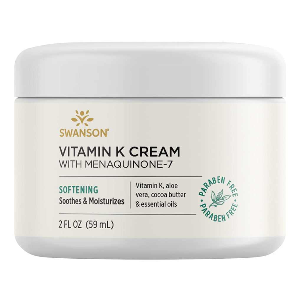 [Australia] - Swanson Vitamin K Cream with Menaquinone-7 2 fl Ounce (59 ml) Cream 1 