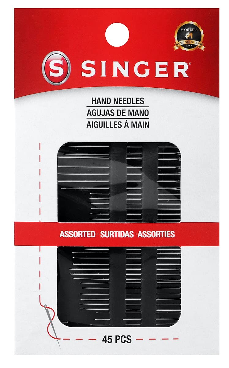 [Australia] - SINGER 01125 Assorted Hand Needles - Betweens, Chenille, Darners, Embroidery, Sharps & Tapestry, Assorted Sizes, 45-Count 45 - Count 